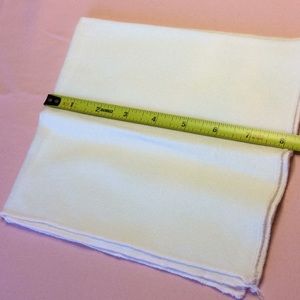 FINAL SALE PRICE 8 Pc White  Napkin Set